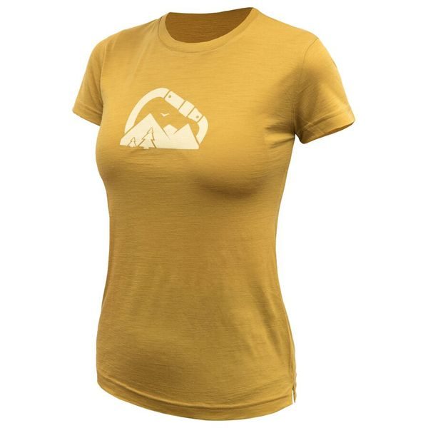 MERINO AIR SUMMIT dámské triko kr.rukáv mustard