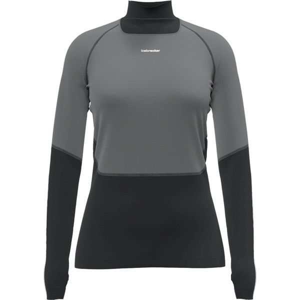 Women Mer 200 Oasis+ LS High Neck BLACK/JET HTHR/UNDYED/CB