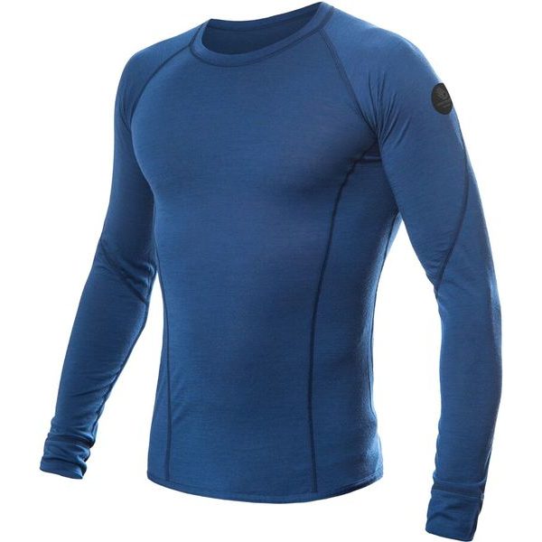 MERINO AIR pánské triko dl.rukáv tm.modrá