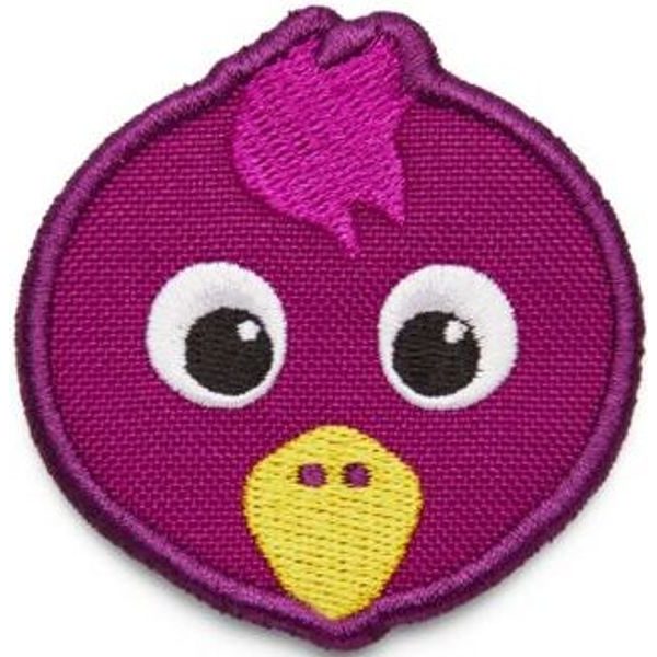 Velcro badge Bird - purple