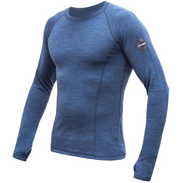 MERINO BOLD pánské triko dl.rukáv cool blue