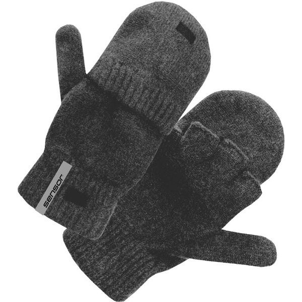 RUKAVICE VIRGIN WOOL, šedá melír