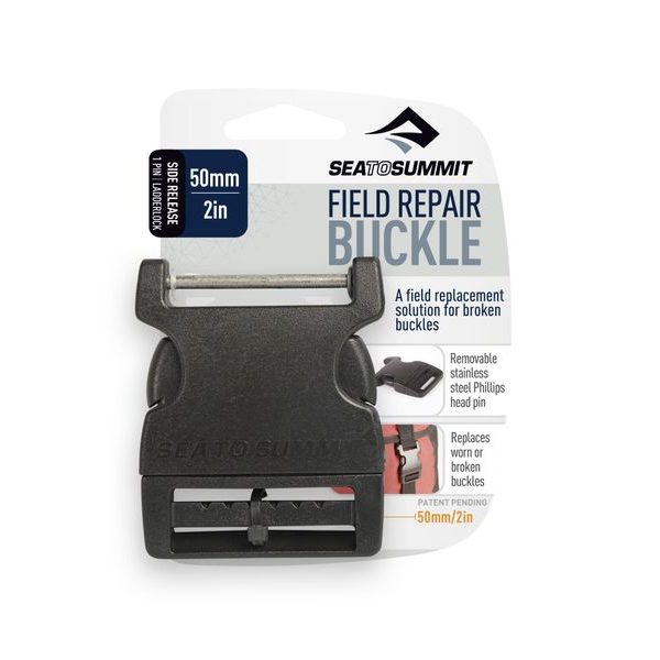 Field Repair Buckle - 50mm mm Side Release 1 pin , Black