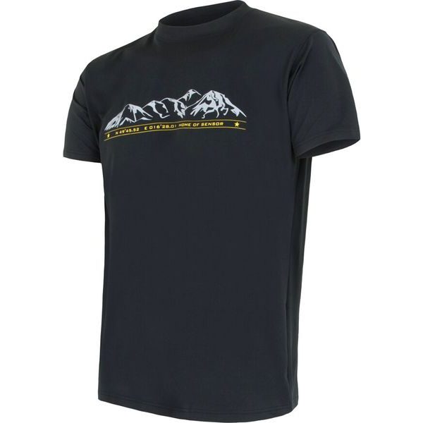 COOLMAX TECH MOUNTAINS LIMITED pánské triko kr.rukáv černá