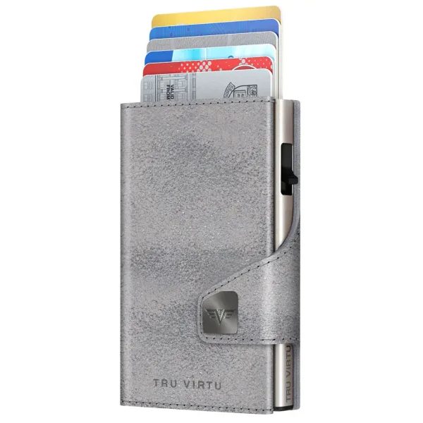 Wallet Click & Slide - recyklovaný PET v provedení plsť Grey / Black