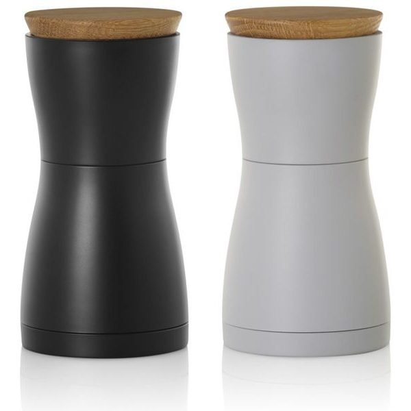 TWIN, černá a šedá, dub/plast, 13,3 cm