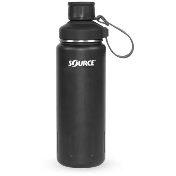 TERRAIN-Stainless steel vacuum insulated bottle 710ml Carbon Black strap Indian