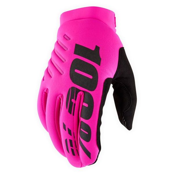 BRISKER Women's Gloves Neon Pink/Black