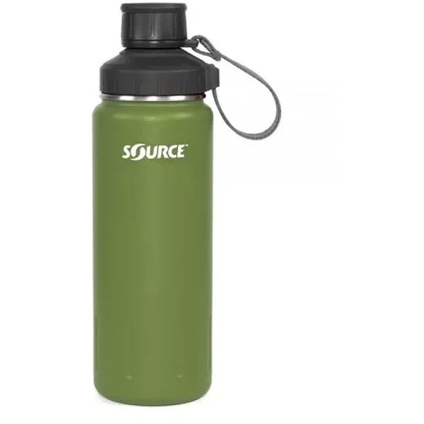 TERRAIN-Stainless steel vacuum insulated bottle 710ml Moss Green strap Fresco Green