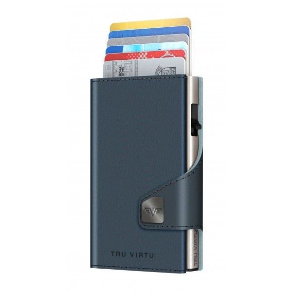 Wallet Click & Slide - vegan Bio Apple Navy Blue / Titan
