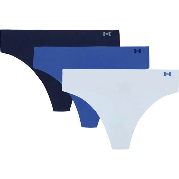 UA Pure Stretch NS THONG - 3pk blue
