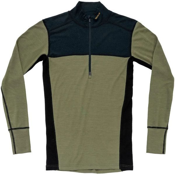 Lauparen Merino 190 Zip Neck Man Ink/Lichen/Black