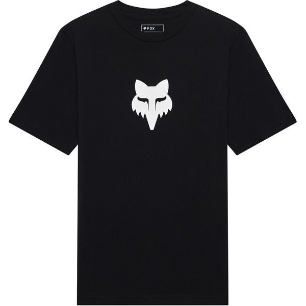 Yth Fox Head Ss Tee Ultra Black