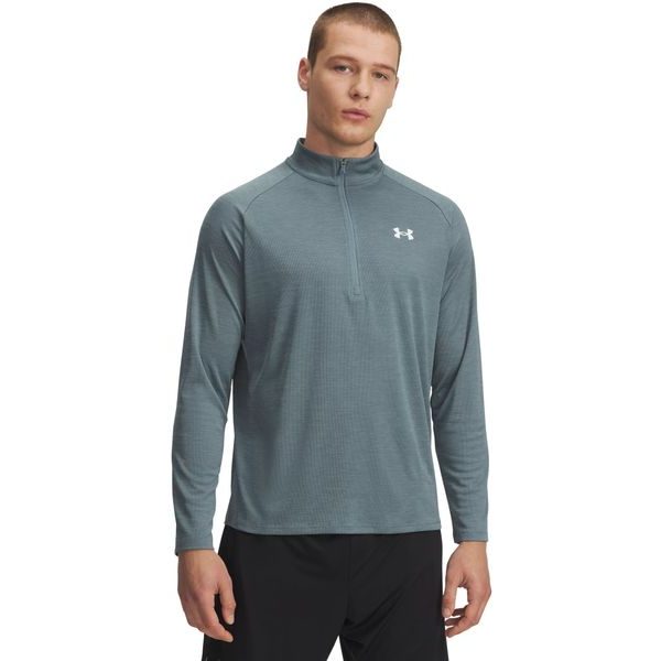 UA Tech Textured 1/2 Zip 587-BLU