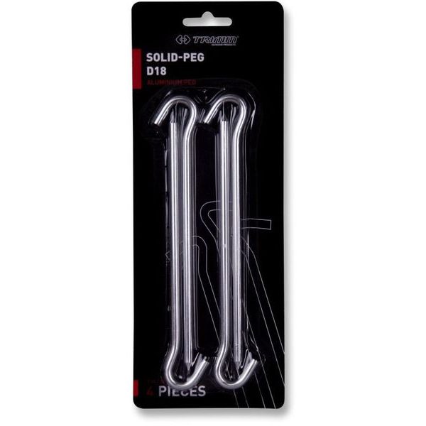 SOLID-PEG - D18 silver- sada 4 ks