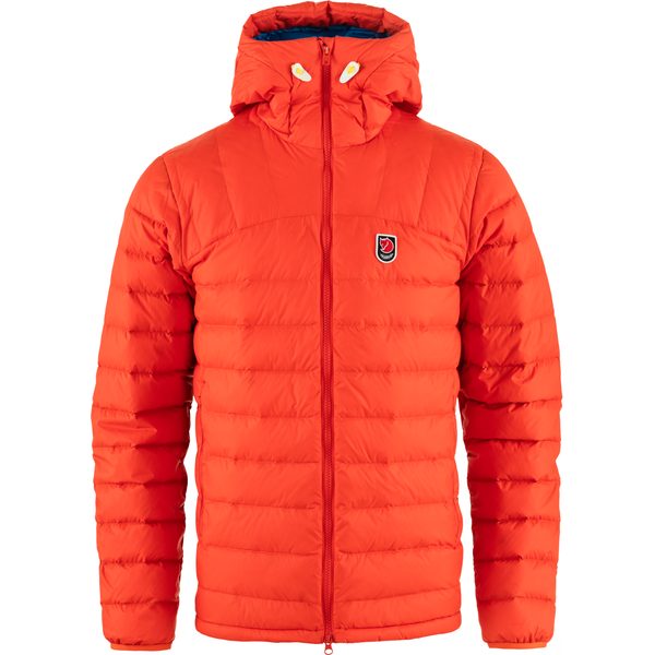 Expedition Pack Down Hoodie M Flame Orange-UN Blue