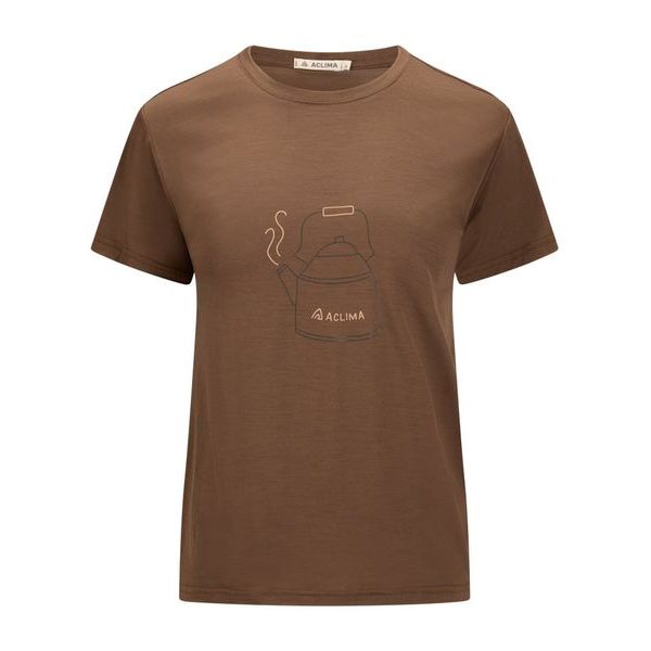 LightWool 140 Tee Kettle W's Dark Earth