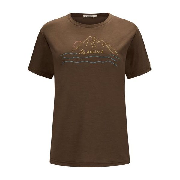 LightWool 140 Tee Sunset W's Dark Earth