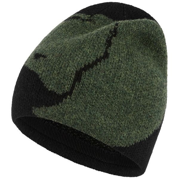 Bergtagen Jacquard Beanie Black-Deep Forest