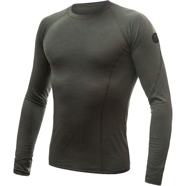 MERINO AIR pánské triko dl.rukáv olive green