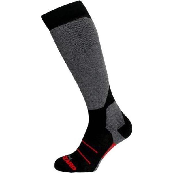 Wool Sport Junior ski socks, black/pink