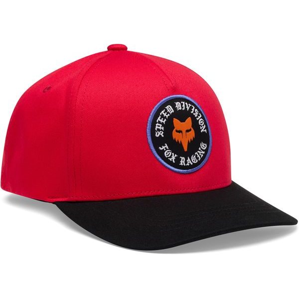 Yth Badge Snapback Hat Red