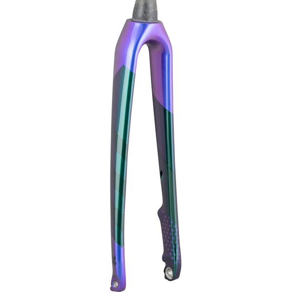Fork Rigid Crockett F/S 330mm, 45mm Emerald Iris/Purple Flip