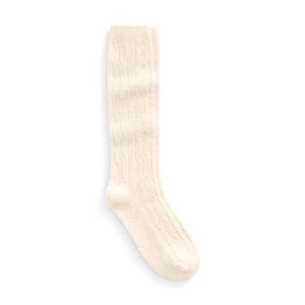 842828-02 Vysoké pletené ponožky CashSoft Béžová
