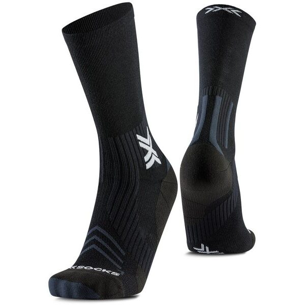 X-SOCKS® RUN EXPERT SILK MERINO CREW X Black/Light Grey