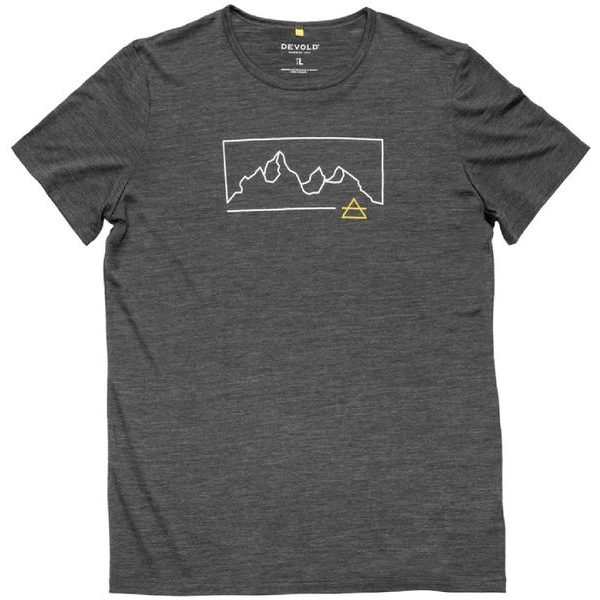 Active "Outline" Tee Man Anthracite