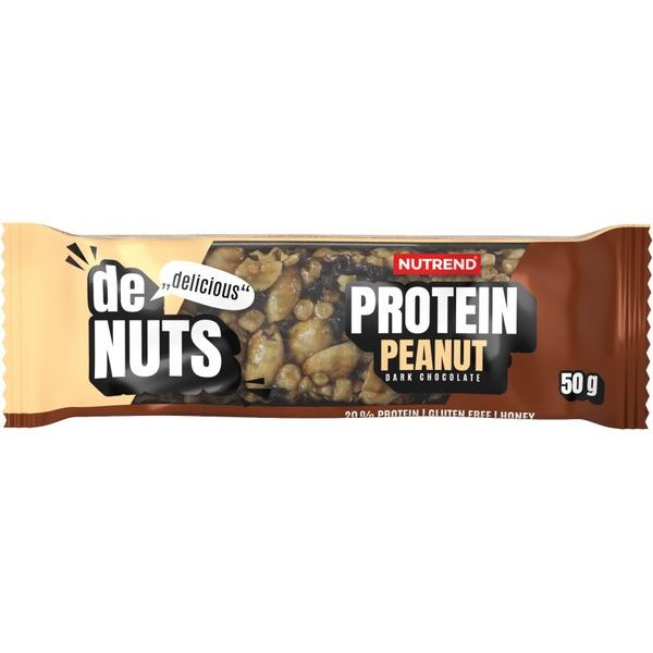Denuts Protein, tyčinka, 50 g arašídy