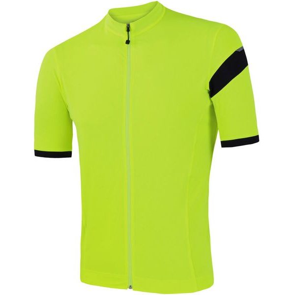 CYKLO COOLMAX CLASSIC pánský dres kr.rukáv celozip neon yellow