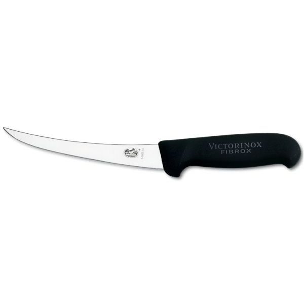 Fibrox, boning knife, 15cm, straight, flexible, black