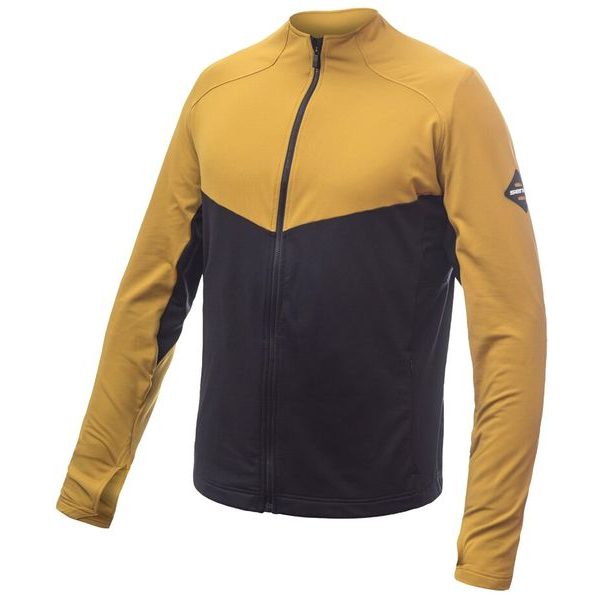 COOLMAX THERMO pánská mikina celozip černá/mustard