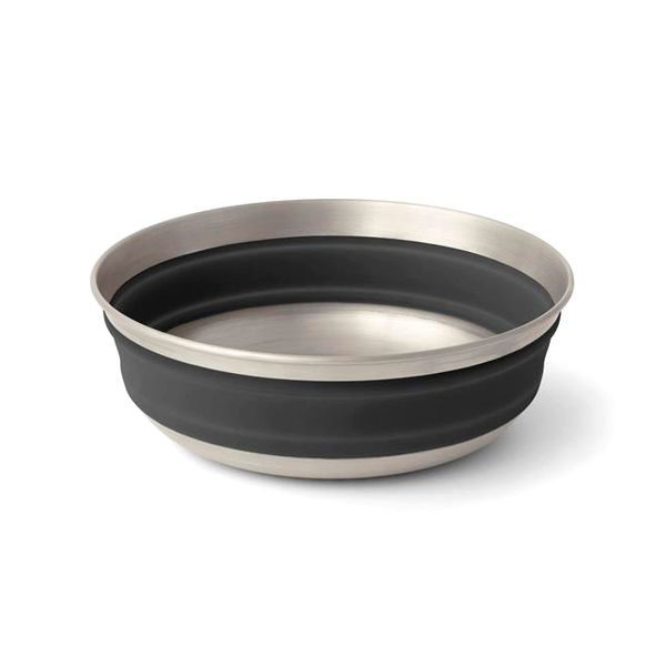 Detour Stainless Steel Collapsible Bowl - M, Beluga Black