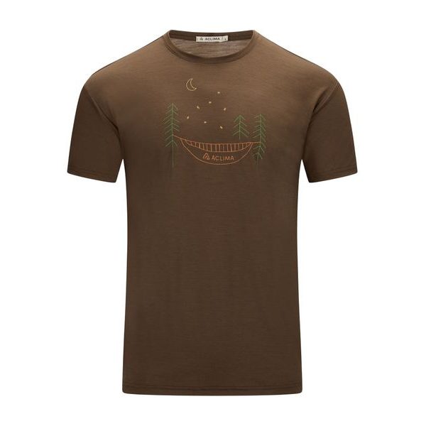 LightWool 140 Tee Forest M's Dark Earth