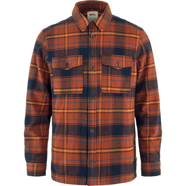 Övik Lite Padded Shirt M Autumn Leaf-Dark Navy