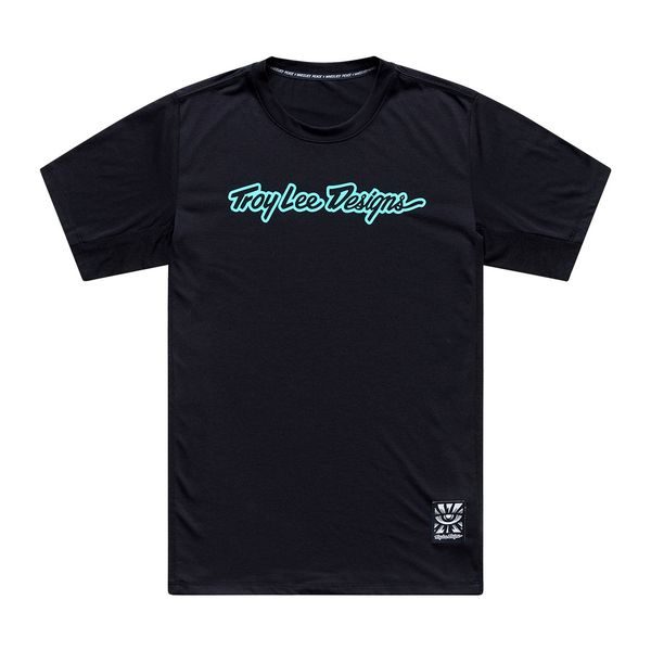 SKYLINE RIDE TEE SIGNATURE BLACK / REAL TEAL