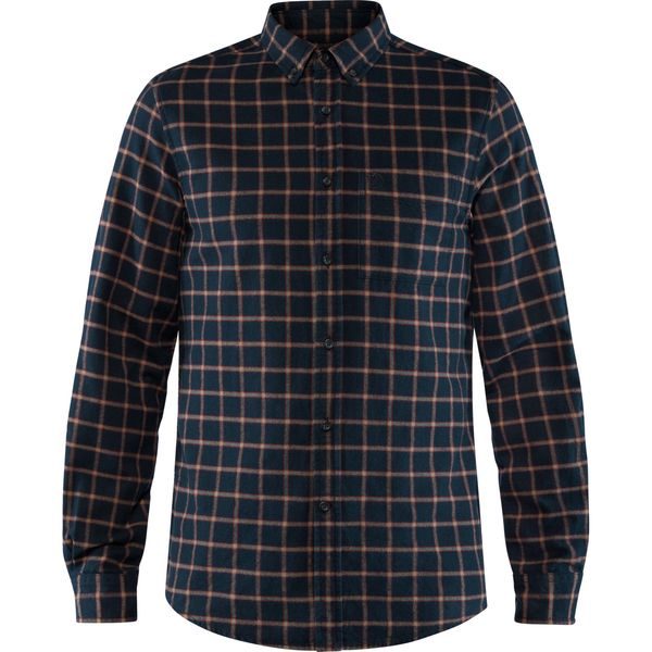 Övik Flannel Shirt M Dark Navy