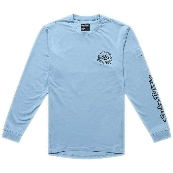 YOUTH RUCKUS RIDE LONG SLEEVE TEE CARBS DAWN BLUE