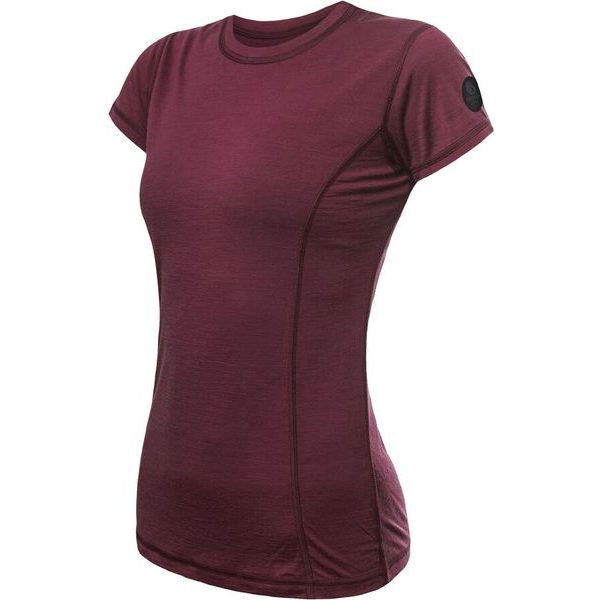 MERINO AIR dámské triko kr.rukáv port red
