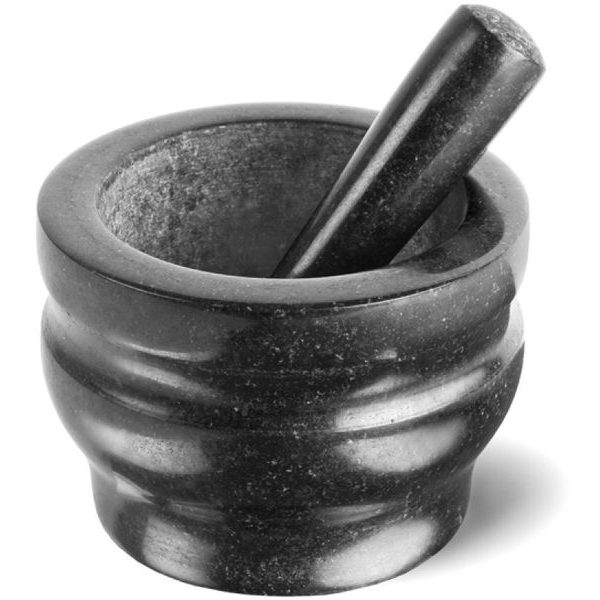 Granite mortar and pestle 18 cm