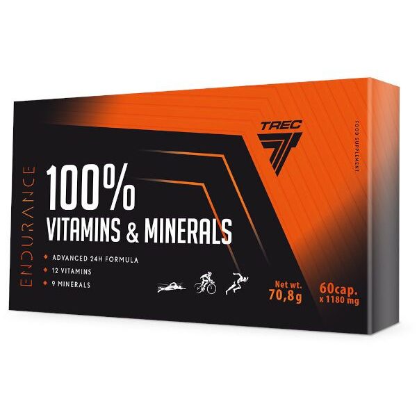 Endurance 100% Vitamins & Minerals - 60 kapslí