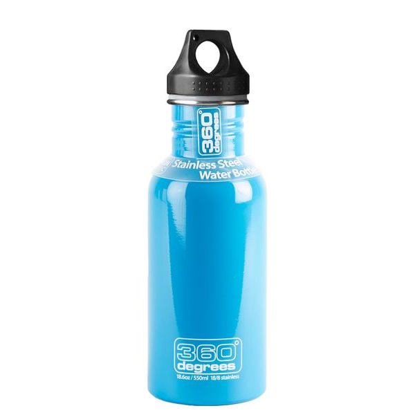 360° Stainless Drink Kids Bottle 350 ML with Kids Flip Cap Sky Blue