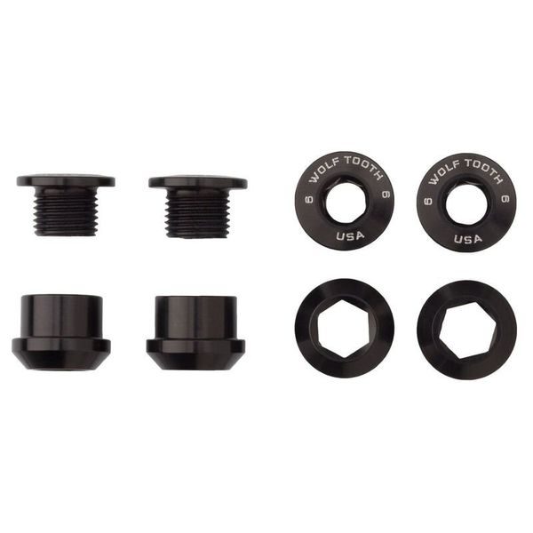 Chainring Nuts and Bolts černá 4ks