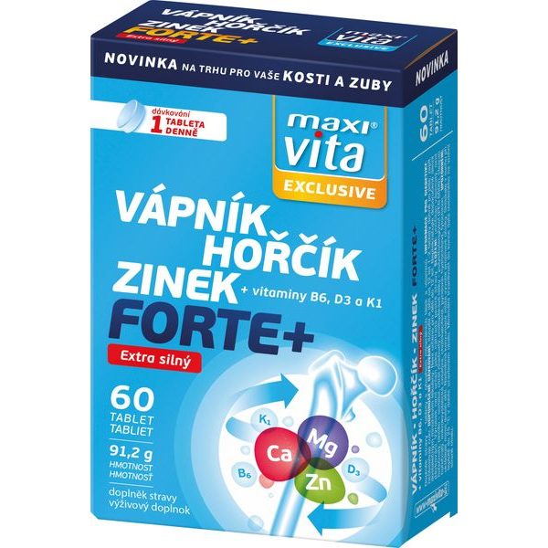 Maxi Vita Excl Vápník–hořčík–zinek forte+