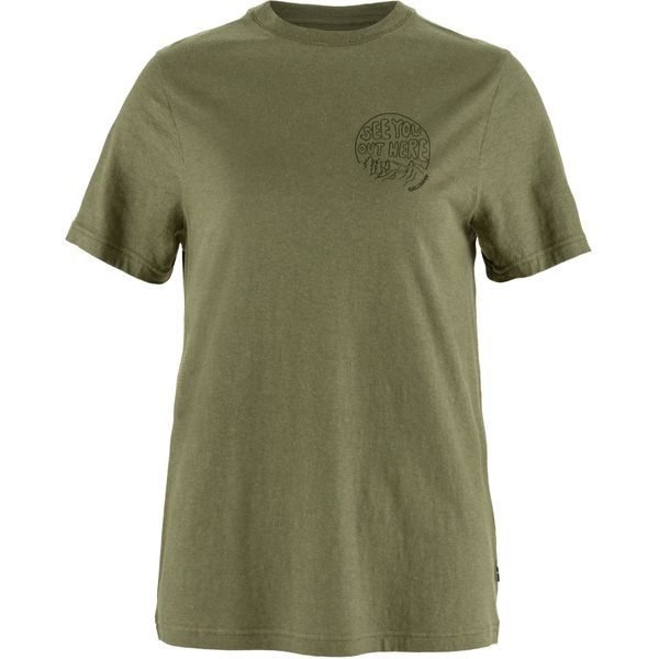 Hemp Blend Out Here T-shirt W Green