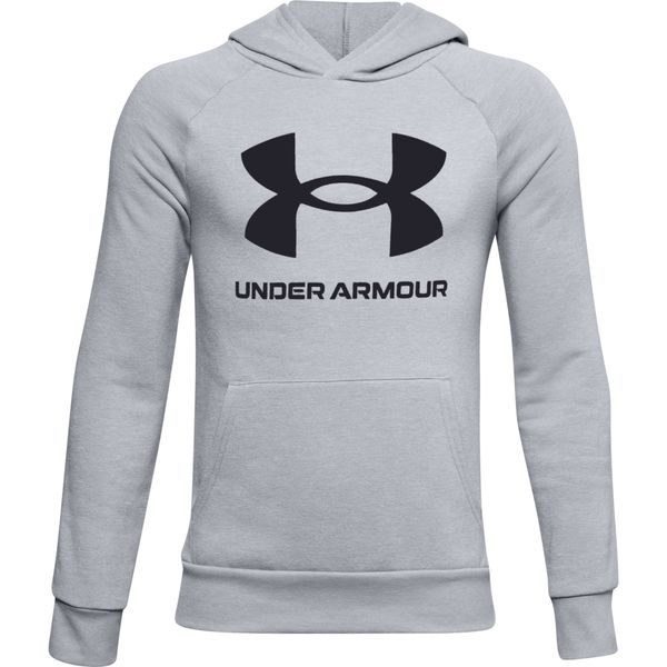 UA RIVAL FLEECE HOODIE, Gray