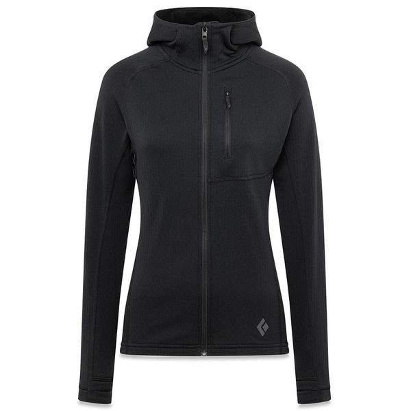 W COEFFICIENT FLEECE HOODY Black