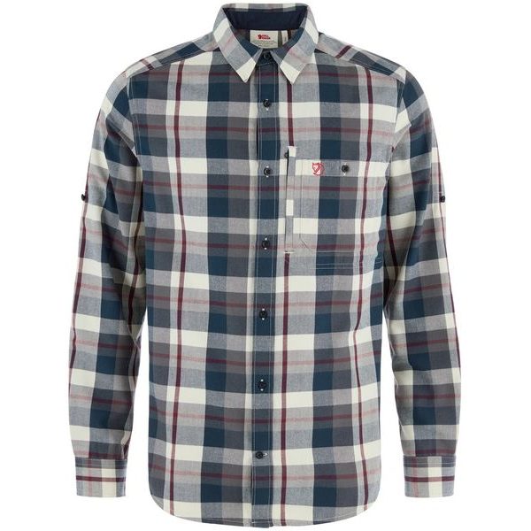 Fjällglim Regular Shirt M Dark Navy-Chalk White